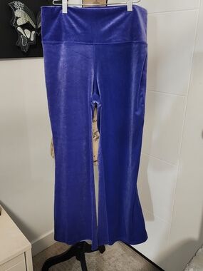 Athleta Velvet Flare Pant in Deep Purple